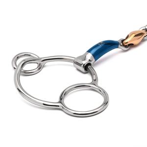 <b>Universal</b> Sweet Iron Copper Lozenge <b>Jointed</b> Gag Bit Blue Alloy Bits 2025 - Product Image 2