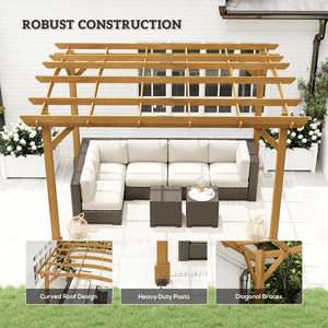 Pergola Moderna Eclettica per Barbecue, Impermeabile, con Rivestimento Bioclimatico, Struttura Motorizzata per Giardino, Patio, Ristorante, Spiaggia - Product Image 5