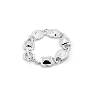 สร้อยข้อมือโซ่เหลี่ยมแบบมีมุมตัด - Product Image 1