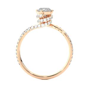 แหวนใส่นิ้วโซลิดส์ประดับเพชรขนาด10K 14K 22K ใส่ในห้องปฏิบัติการพร้อมของขวัญสายรัดที่สามารถปรับได้ - Product Image 4