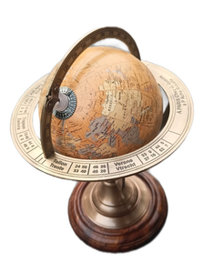 Globe terrestre antique en laiton : globe terrestre décoratif pour l'apprentissage de la géographie - Product Image 3