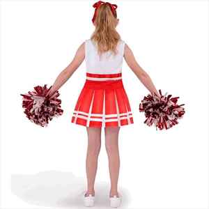 Vestido de Disfraz de Animadora Ecológico para Niñas, Uniforme para Baile y Actuaciones, Ideal para Fiestas de Halloween - Product Image 4