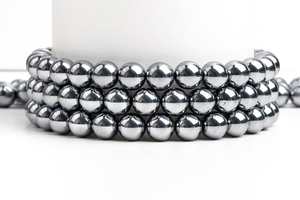 ลูกปัดเงินเทราเฮิร์ตซ์ทรงกลมเกรดอัญมณี สำหรับทำเครื่องประดับ สร้อยข้อมือ สร้อยคอ งานฝีมือ DIY - Product Image 6