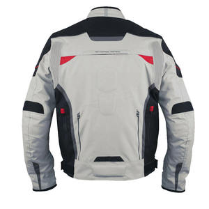 Blouson de moto pour homme à manches longues, coupe-vent, color-block, équipement de sécurité textile, toutes saisons, style adulte - Product Image 5