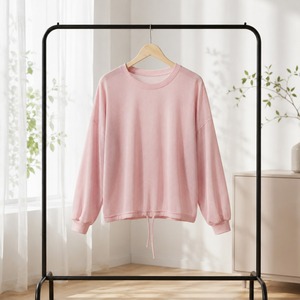 เสื้อโยคะซีทรูแบบเลเยอร์สำหรับผู้หญิง ชุดออกกำลังกาย โพลีเอสเตอร์ 100% โลโก้ด้านหน้าแบบไร้ตะเข็บ ทรงหลวม เสื้อยืดสำหรับฝึกซ้อม - Product Image 1