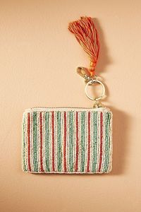 Handcrafted hand made beautiful stylish trendy looking beaded Game Day Festival Touch Down <b>coin</b> <b>pouch</b> women party gifting <b>pouch</b> - Product Image 2