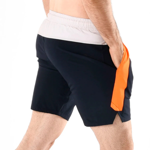 Shorts de survêtement épais 100 % coton pour hommes, décontractés, fitness, logo personnalisé, 340 GSM, style urbain, séchage rapide, taille élastique - Product Image 2