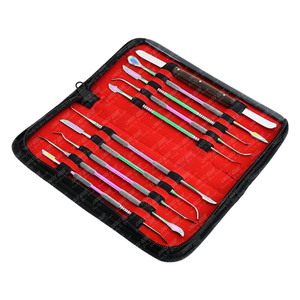 Nouvel arrivage Ensemble de sculpture à la cire Outils de sculpture en poterie Couteau à double extrémité Sculpture en argile Sculpture en cire en acier inoxydable - Product Image 5