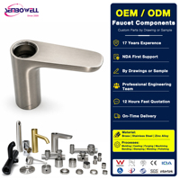 Robinet de salle de bain et de cuisine moderne semi-fini, sur mesure OEM/ODM, en acier inoxydable, laiton, zinc, avec services d'emboutissage, soudage, fonderie et usinage CNC