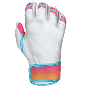 Gants de frappeur de baseball en cuir Cabretta personnalisés, manchette courte, logo personnalisé, haute adhérence, antidérapants, souples, légers, pour l'entraînement et l'équipe - Product Image 3