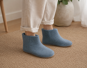 Handmade New Zealand Wool Felt Low Boot <b>Shoes</b> High Quality Wholesome Product - Product Image 1