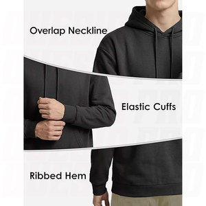 Premium Cotton <b>Polyester</b> Pullover <b>Hoodies</b> for Men Women Midweight Fleece Hooded Sweatshirts Kangaroo Pocket Custom Embroidery - Product Image 6