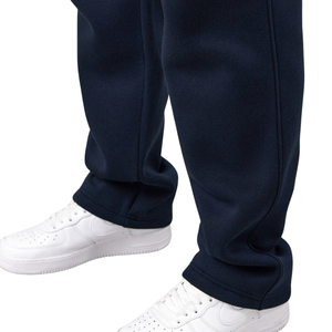 Mens <b>Navy</b> Blue Quarter Zip Tracksuit Casual Sportswear Pullover and Jogger Set Winter Activewear Gym Training Daily Wear Outfit - Product Image 3