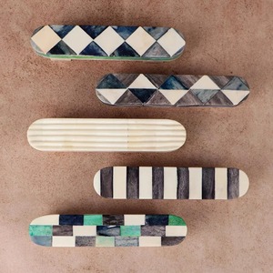 Handmade Indian Resin Wooden Dresser Drawer Knobs and Pulls Self-Adhesive Installation Handmade <b>Cupboard</b> Knob - Product Image 1