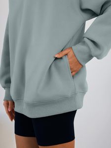 Sudadera con capucha extragrande para mujer, de primera calidad, precio económico, duradera, transpirable, antiarrugas, antidecoloración, deportiva, para invierno y otoño, con logo personalizado. - Product Image 5