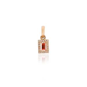 14K Gold <b>Opal</b> Diamond Halo Pendant with Rhodium Plating - Product Image 4
