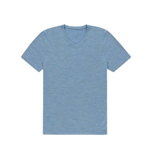 High Quality Regular Fit Solid Design <b>Polyester</b> Cotton Blend Breathable Quick Dry Eco Friendly Men's <b>T</b> <b>Shirts</b> - Product Image 1