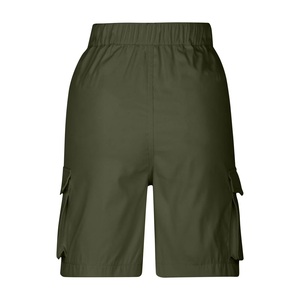 Pantalones Cortos Cargo de Lona Tejida Transpirable para Mujer, con Seis Bolsillos, Cintura Media, Largos hasta la Rodilla, con Cremallera y Botón, Holgados, Ideales para Verano y Entrenamiento - Product Image 2