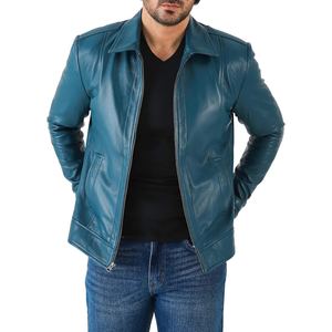 Veste en cuir PU pour homme de haute qualité, coupe moderne, légère, design durable, idéale pour le quotidien et le style urbain - Product Image 1