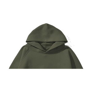 High Quality Men Hoodie Pullover <b>Thick</b> <b>Fleece</b> Oversize Loose Custom 500gsm Cropped Hoodie Plus Size Men's Hoodies - Product Image 6