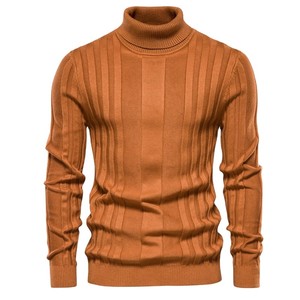 เสื้อสเวตเตอร์คอเต่าครึ่งตัวคุณภาพสูงสำหรับผู้ชาย แขนยาว ถักนิตติ้ง แฟชั่นเสื้อฤดูหนาว - Product Image 4
