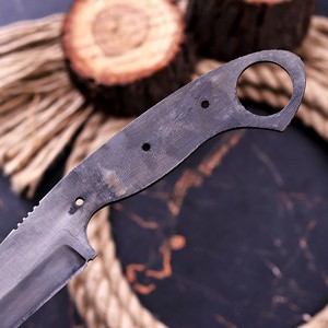 Componente de Acero de Alto Contenido de Carbono con Acabado Lavado al Ácido para Anillo de Dedo con Punta de Lanza, para Fabricación de Cuchillos DIY y Defensa Personal, Directo de Fábrica - Product Image 4
