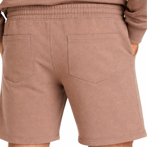 Men Solid Color Crewneck <b>Fleece</b> <b>Sweatshirt</b> Shorts Set Casual Two Piece Tracksuit Comfortable Lounge Activewear Quick Dry Outfit - Product Image 6