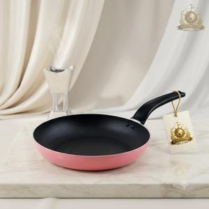 Non Stick Pink Aluminum Frying <b>Pan</b> Gourmet Kitchen Skillet Cooking <b>Pan</b> With Bakelite Handle Restaurant Grade Cookware Wholesale - Product Image 1