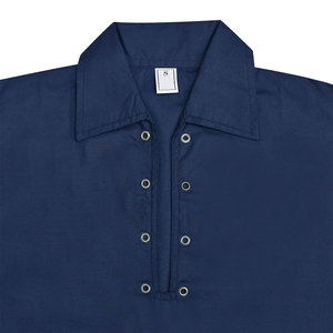 Chemise Jacobite bleu foncé pour homme, modèle Ghillie, la plus vendue, pour tenue écossaise Highland Kilt, à manches longues et à lacets, fournitures d'usine - Product Image 4