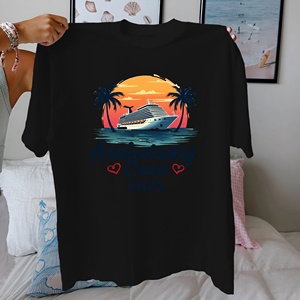 ANNIVERSARY CRUISE Camiseta de mujer de algodón puro 2025 ajuste cómodo - Product Image 1