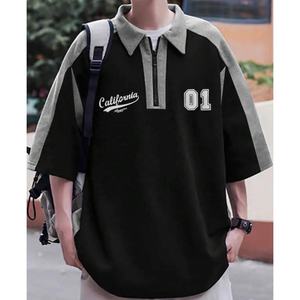 Coton éponge imprimé été hommes formel coupe régulière à manches courtes respirant plage pour chemise Streetwear pour T-Shirt - Product Image 6