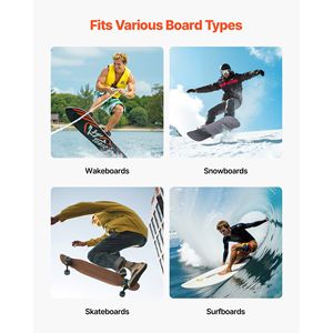 Supporto da Parete Verticale a 5 Livelli per Tavole da Surf, Organizzatore Regolabile in Metallo per Esposizione e Conservazione - Product Image 6