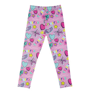 Pantalones OEM 2026 personalizados con estampado lindo, elásticos, de rayas dulces, de seda de leche, estampados hasta el tobillo - Product Image 4