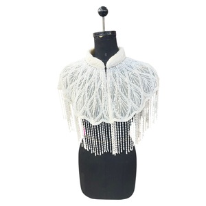 Capa de Diseñador 2026 Bordada con Cuentas 100% Algodón Acero Inoxidable para Mujer Moda Venta al por Mayor Exportación - Product Image 1