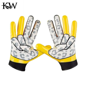 Gants de football américain personnalisables, qualité supérieure, unisexe, grandes tailles, paume antidérapante, doigts entiers, poignet réglable, imperméables, anti-UV - Product Image 6