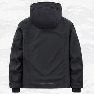 Chaqueta Táctica Impermeable para Hombre, Estilo Urbano, Cortavientos, Cyberpunk, con Capucha, Multibolsillos - Product Image 4