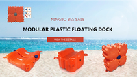 Ponton flottant en plastique de plate-forme modulaire marine de dock flottant de jet ski pour le bateau