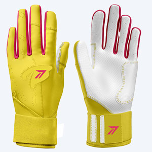Guantes de Bateo de Béisbol Juveniles de Color Personalizado, para Hombre, con Palma de Cuero Perforado, Agarre Trasero y Bloqueo de Muñeca, ODM OEM, Bajo MOQ, Exportador al por Mayor - Product Image 1