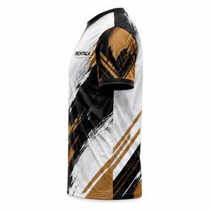 Camiseta Deportiva de Manga Corta para Hombre, 100% Algodón, Transpirable, de Secado Rápido, Corte Regular, Cuello Redondo, RICHTALK SPORTS - Product Image 3
