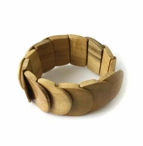 Pulseras de Madera Hechas a Mano para Mujer, Brazalete de Madera Natural, Joyería Redonda y Gruesa, Accesorios de Moda al por Mayor - Product Image 2