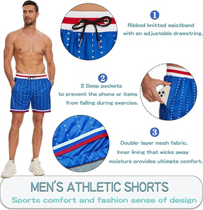 Pantalones Cortos Deportivos de Lona para Hombre, Ligeros, Transpirables, para Gimnasio, Verano, Playa, Correr, Secado Rápido, Casuales, con Cordón Ajustable, Camuflaje - Product Image 2