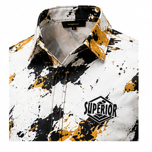 Chemise imprimée tendance pour homme avec matière respirante et coupe moderne pour un confort quotidien – Chemise à imprimé numérique - Product Image 3