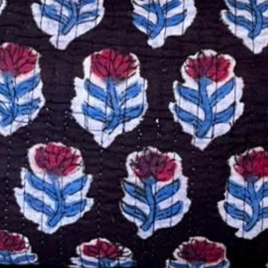 Premium Hand Block Print Quilted Cotton Indian Artisanal <b>Toiletry</b> set of 3 Waterproof Lining Zip Closure Durable Daily Use - Product Image 5