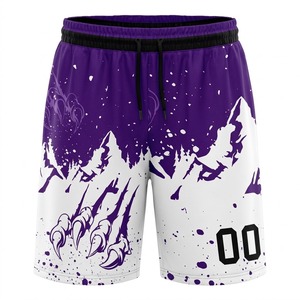 Low MOQ <b>Men's</b> <b>Green</b> Basketball <b>Shorts</b> Breathable Quick Dry Eco-Friendly Drawstring Closure 100% Polyester Casual Athletic <b>Shorts</b> - Product Image 2