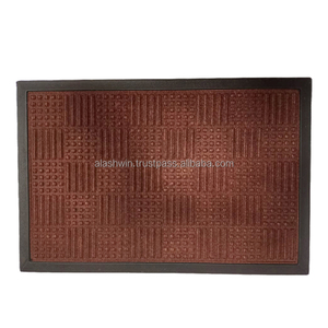 เสื่อปอกระเจาทำด้วยมือแผ่นยางต้านจุลชีพแผ่นกันลื่นหนาสำหรับใช้กลางแจ้งหรือสำนักงาน - Product Image 5