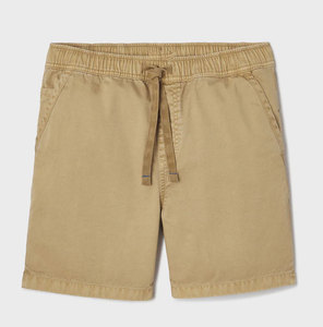 Shorts Bermuda en Coton Kaki Grande Taille pour Hommes avec Cordon de Serrage à la Taille et Poches, Style Décontracté, Coupe Mi-Haute - Product Image 1