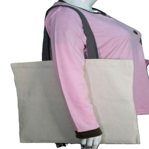 Bolsa de Tela 100% Algodón Orgánico, Diseño Personalizado Impreso, Cierre de Cremallera, Asa Suave, Bolsa de Compras Ecológica, Bolsas Promocionales - Product Image 6