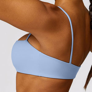 Soutien-gorge de sport personnalisé pour femmes, haute performance, antichoc, respirant, sans couture, style halter, pour le fitness et le sport - Product Image 5