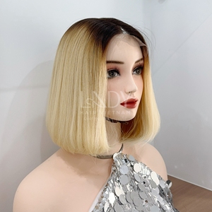 Meilleure vente 100% pur brut non transformé vierge Vietnam perruque de cheveux humains belle os droite avec une courte longueur - Product Image 1