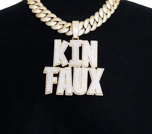 Collar con colgante de letra de plata 925 con incrustaciones de circonitas, cadena de eslabones cubanos, joyería Hip Hop, colgante con nombre personalizado para regalo o fiesta - Product Image 3